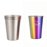 X1000-Cups Stainless Steel Reusable Single Wall Cups